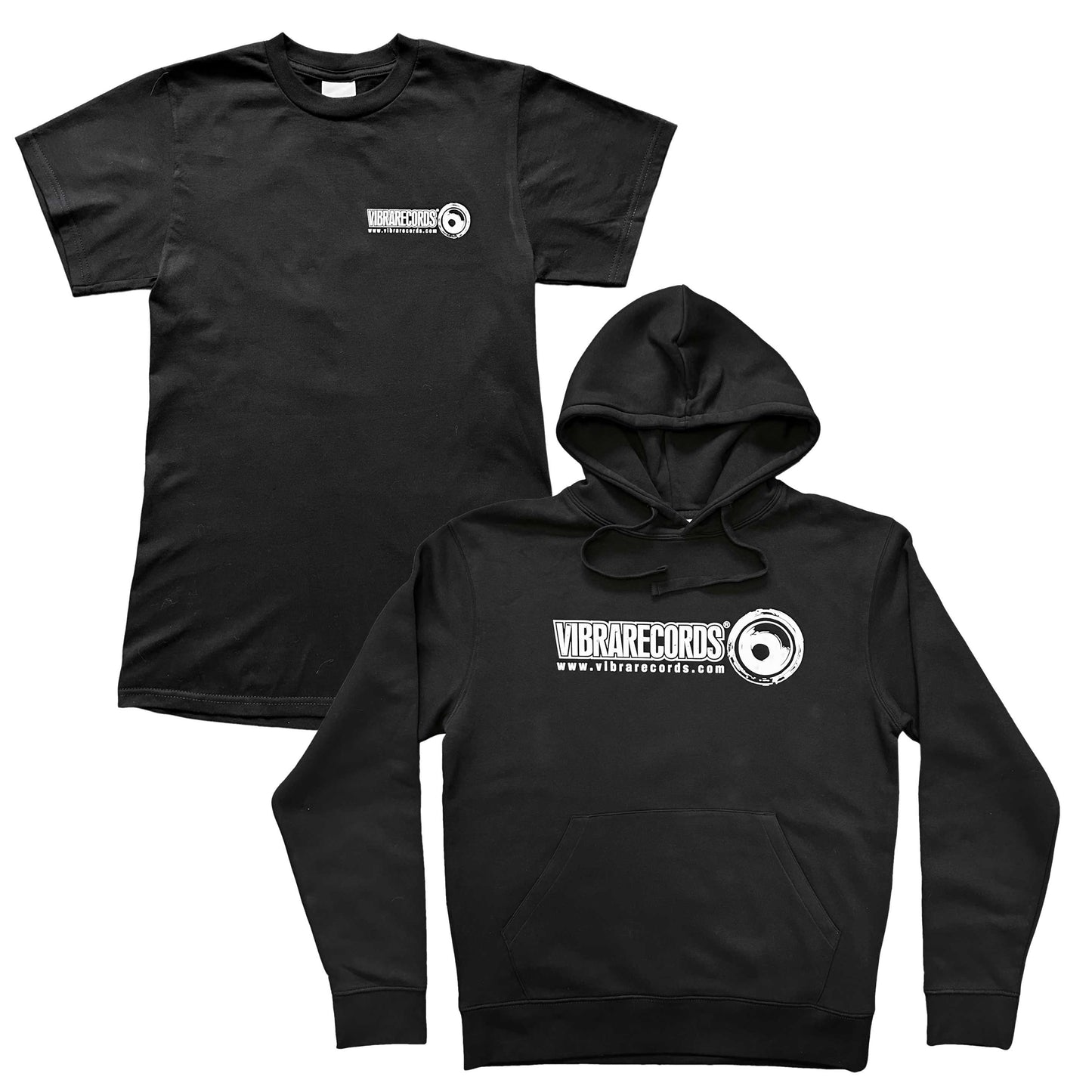 Vibrarecords Hoody + 25th Anniversary Black Tee Pack