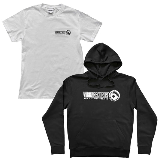 Vibrarecords Hoody + 25th Anniversary White Tee Pack